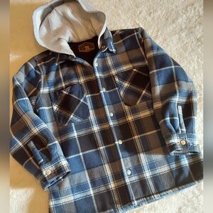 🌺 Like New Freedom Foundry Hooded Flannel Jacket